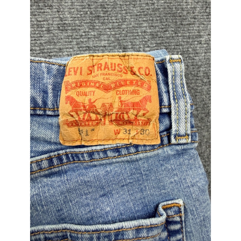 Levis 511 Slim Fit Light Wash Denim Blue‎ Jeans Mens W31 L30 04511-3523 - Picture 4 of 9